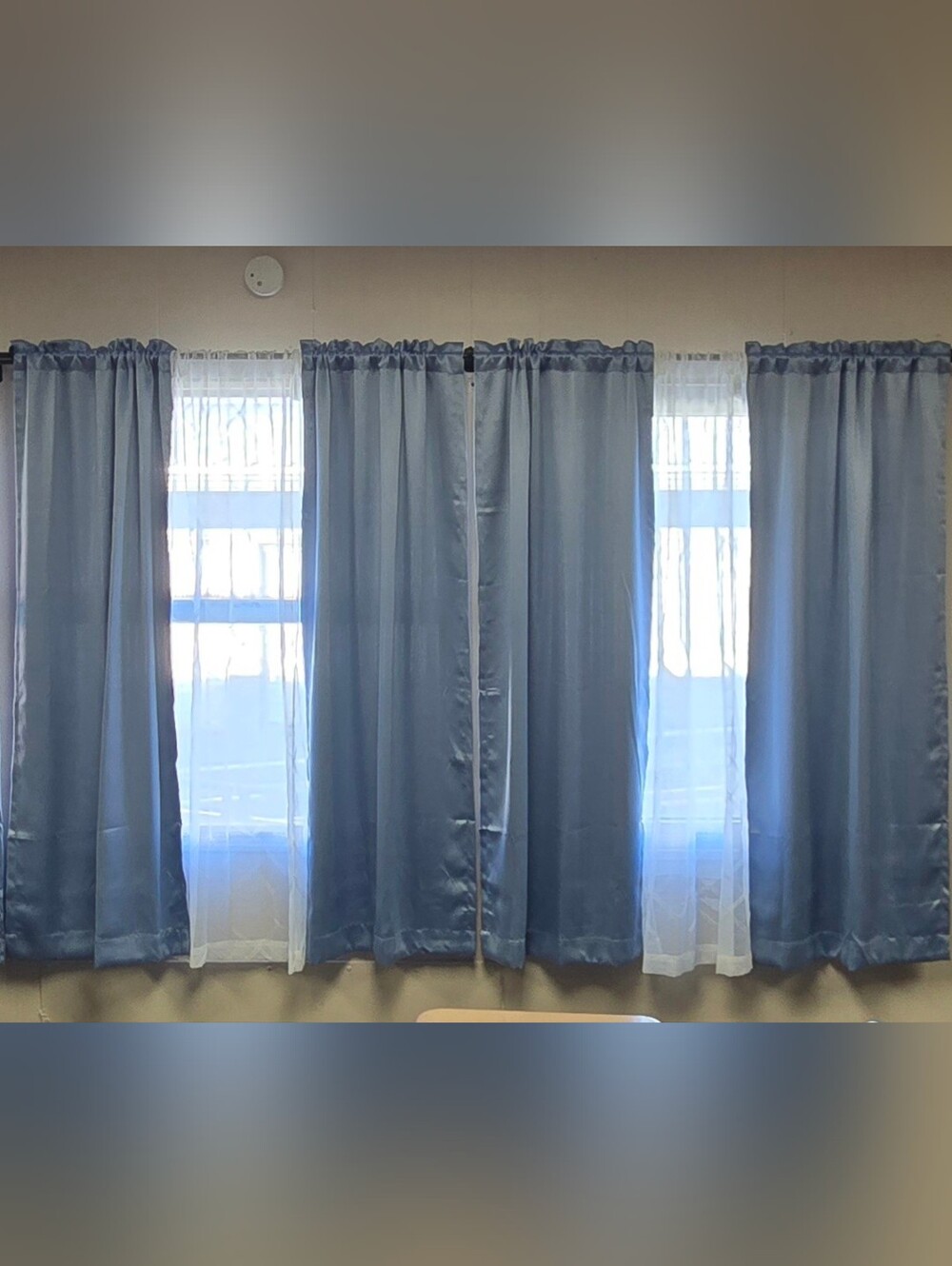 Mainstays Blue Quartz Curtain Panels 30x63 Set Of 2 Panels